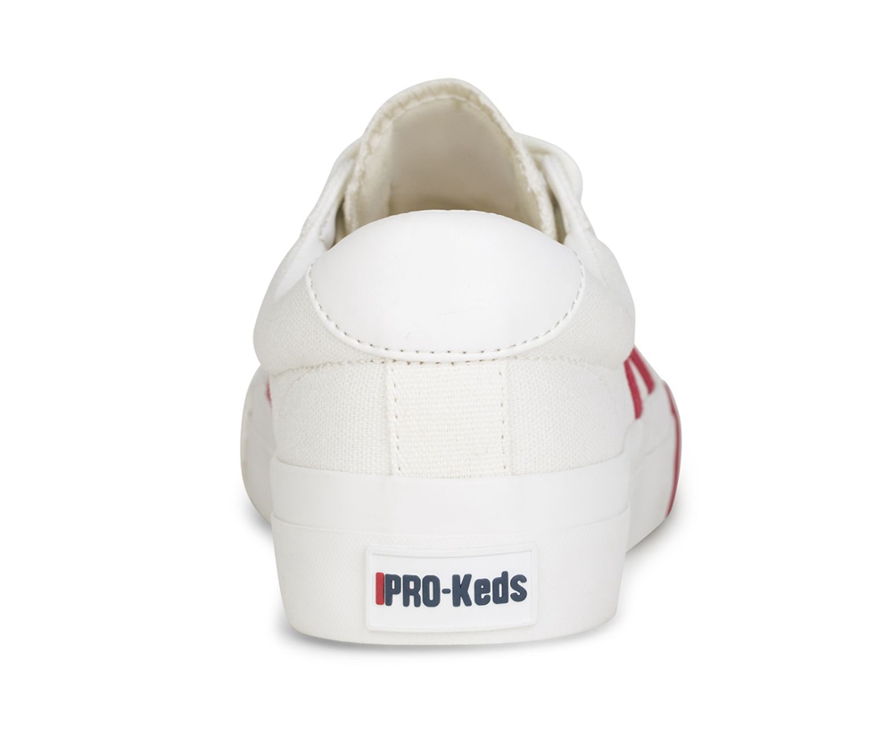 Keds Sneakers White/Red - Royal Plus Canvas - Womens ODXTUG-524